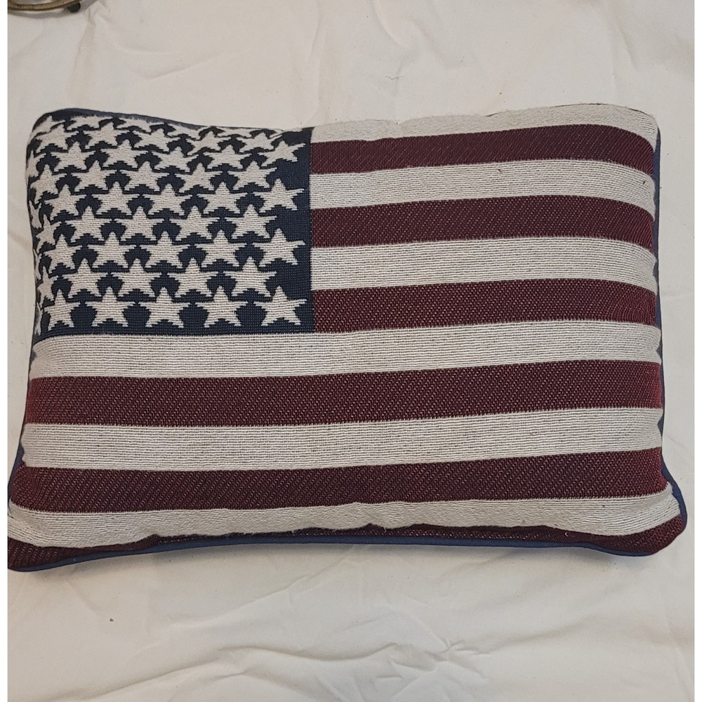 Vintage USA Flag Pillow